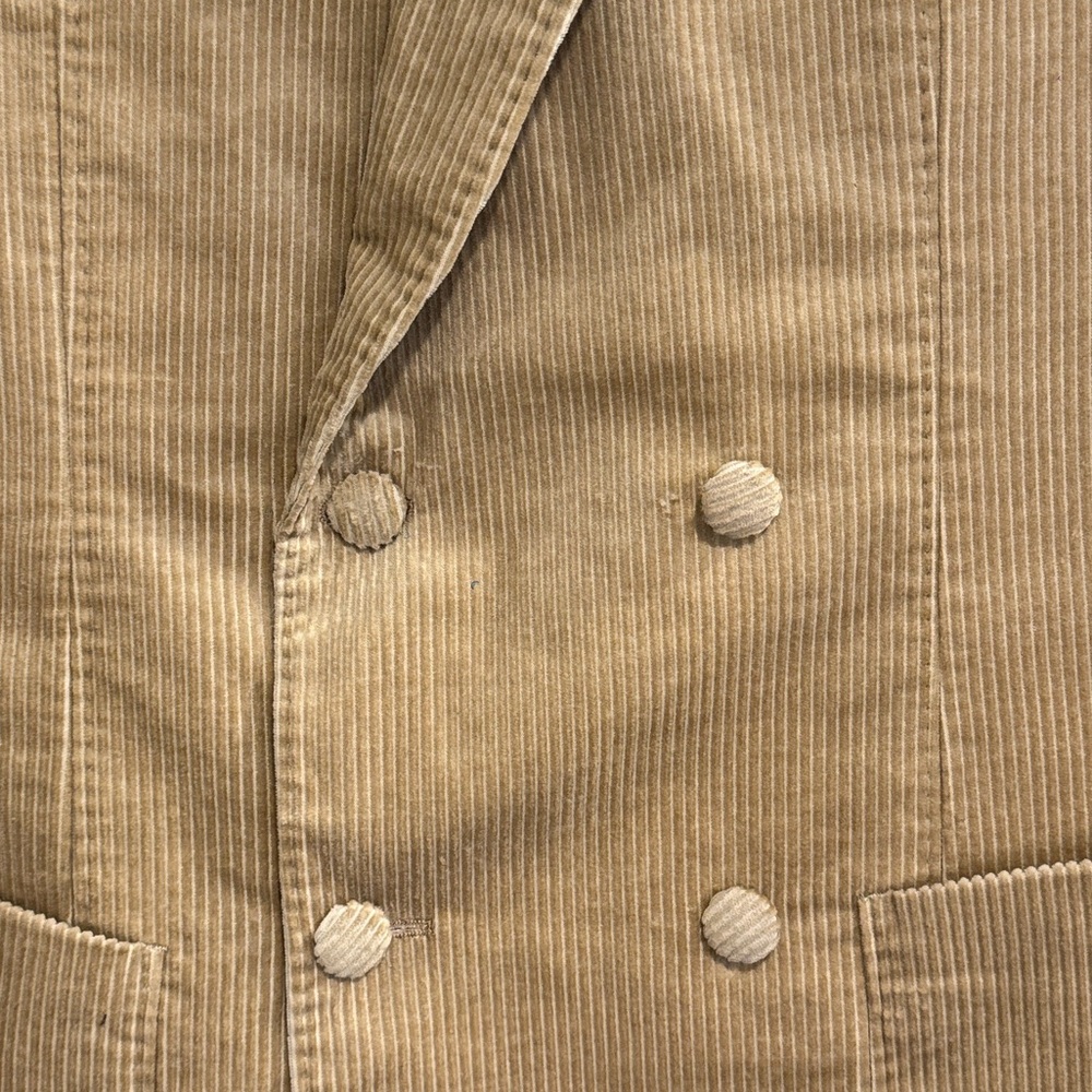 HUGO BOSS Snoop Dog Embroidered Tan Made to Measure Corduroy Blazer - Picture 11 of 11